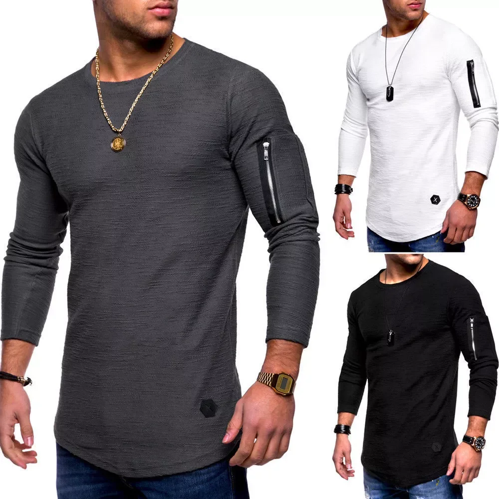 2022New Fashion Mens Sweater Casual Long Shirts Hip Hop Jersey Solid Color Round Neck Long Sleeve Arm Zipper Stitching Pullover 
2022New Fashion Mens Sweater Casual Long Shirts Hip Hop Jersey Solid Color Round Neck Long Sleeve Arm Zipper Stitching Pullover