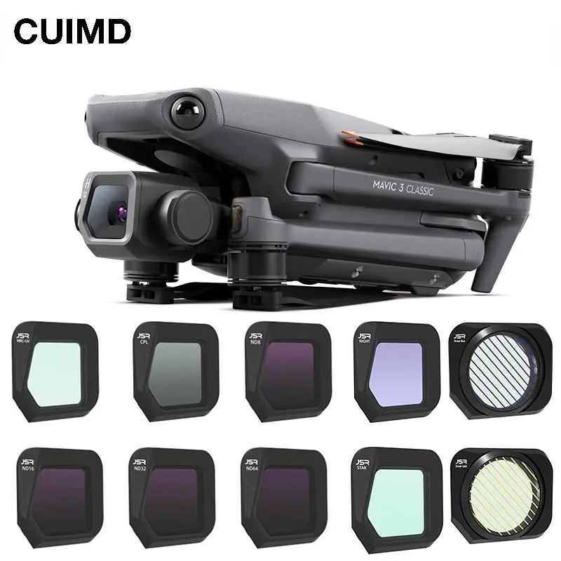 For DJI Mavic 3 Classic Drone Camera Lens Filter UV/PL Neutral Density ND/PL8/16/32/64 Protector Accessories Mavic3 ClassSet Kit
For DJI Mavic 3 Classic Drone Camera Lens Filter UV/PL Neutral Density ND/PL8/16/32/64 Protector Accessories Mavic3 ClassSet Kit