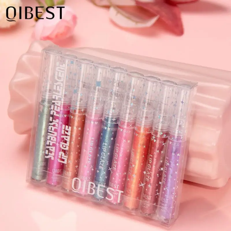 QIBEST 9PCS Lasting Moisturizing Lip Glaze Set Brilliant Pearlescent Fine Glitter Polarized Lip Gloss Waterproof Lipstick 
QIBEST 9PCS Lasting Moisturizing Lip Glaze Set Brilliant Pearlescent Fine Glitter Polarized Lip Gloss Waterproof Lipstick