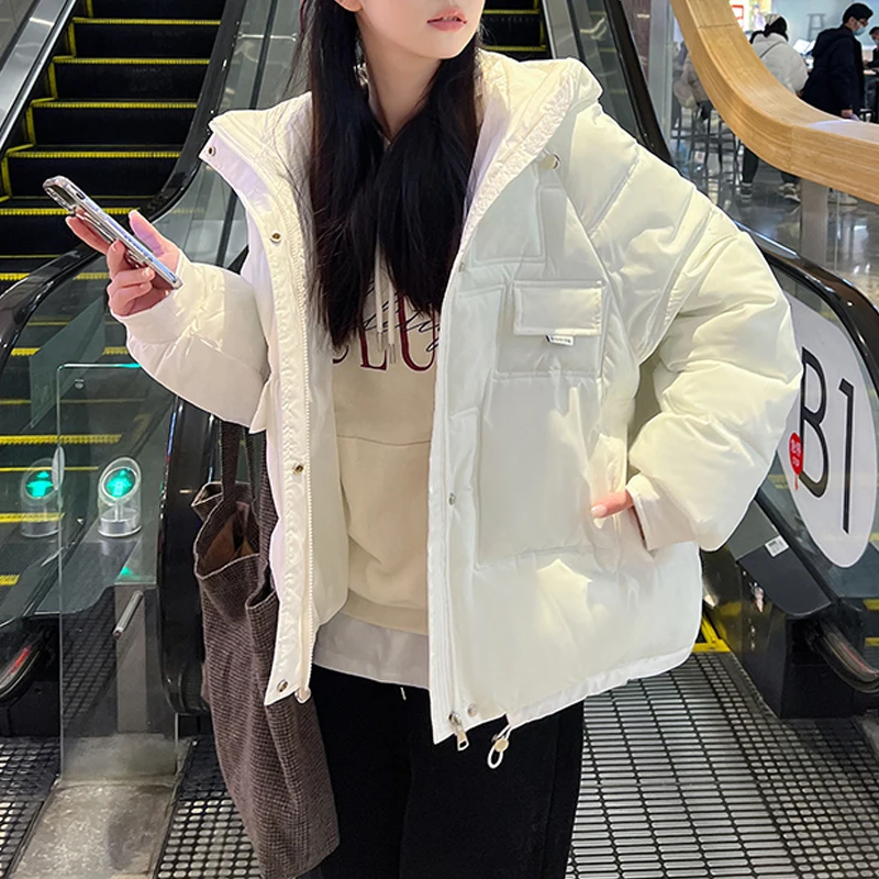New 6 Color Down Cotton Parkas Women Abrigos Mujer 2022 Winter Korean Preppy Style Hooded Warm Thick Plus Size Puffer Jacket
New 6 Color Down Cotton Parkas Women Abrigos Mujer 2022 Winter Korean Preppy Style Hooded Warm Thick Plus Size Puffer Jacket