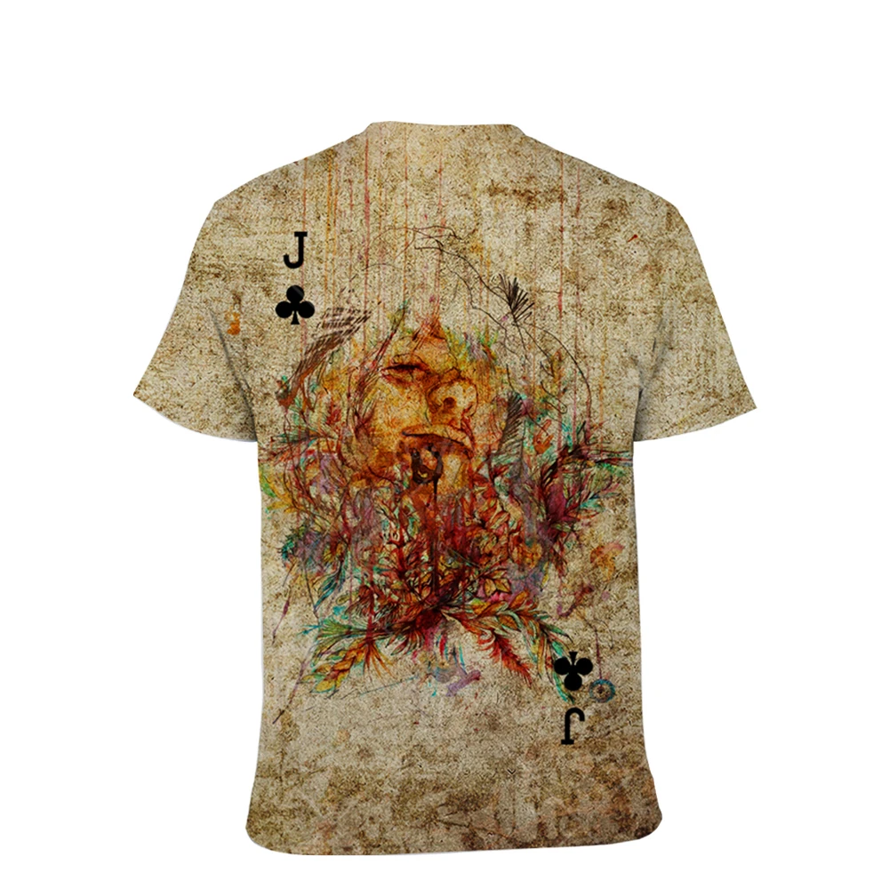 Playing Cards Character Sketch Color 3d Printing T-shirt Poker Fashion Harajuku Tees Men And Women Street Casual Plus Size Top
Playing Cards Character Sketch Color 3d Printing T-shirt Poker Fashion Harajuku Tees Men And Women Street Casual Plus Size Top