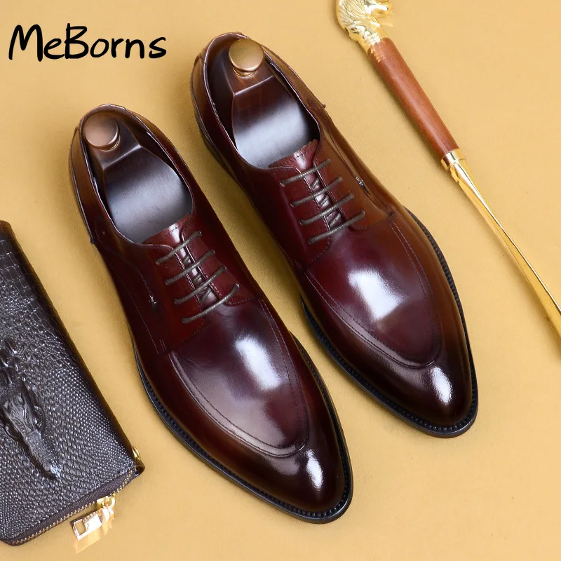 Men Genuine Leather Shoes Man Business Dress Classic Style Black Lace Up Pointed Toe Shoes For Men Oxford Shoes Size 46
Men Genuine Leather Shoes Man Business Dress Classic Style Black Lace Up Pointed Toe Shoes For Men Oxford Shoes Size 46
