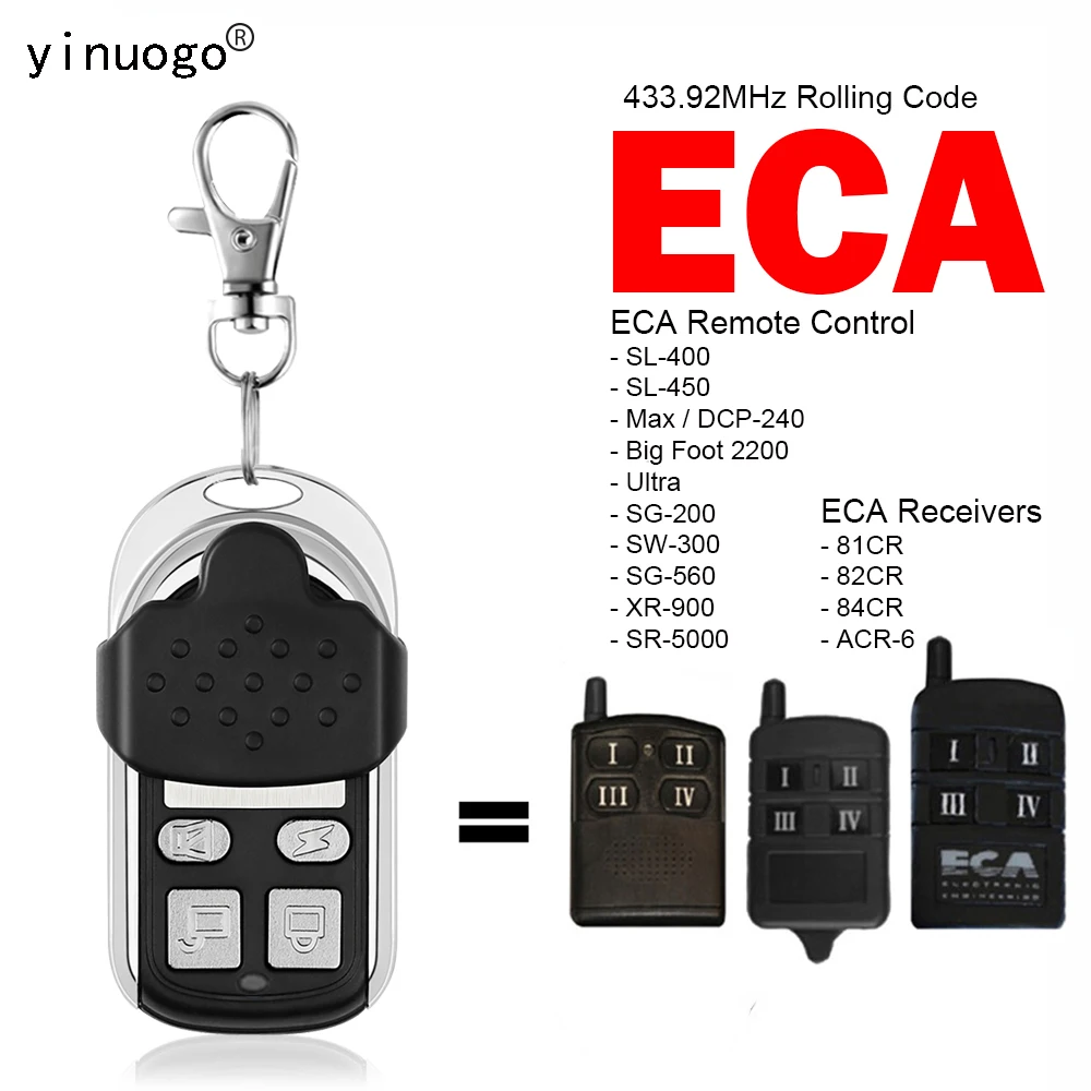 ECA Remote Control Garage Door 433MHz ECA Electronic Engineering Australia Transmitter Key For ECA 81CR 82CR 84CR ACR-6 Receiver
ECA Remote Control Garage Door 433MHz ECA Electronic Engineering Australia Transmitter Key For ECA 81CR 82CR 84CR ACR-6 Receiver