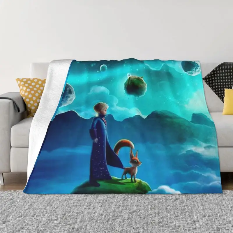 

Blankets for Bed Couch Bedspread Warm Flannel Le Petit Prince Throw Blanket The Little Prince Classic Cartoon