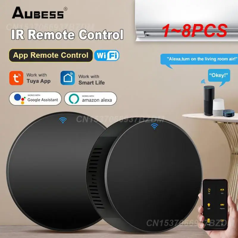 Умный пульт дистанционного управления Tuya IR, 1-8 шт., Универсальные Устройства для умного дома с Wi-Fi, управление для телевизора, DVD, Audi, Alexa, Home Smart Life
Умный пульт дистанционного управления Tuya IR, 1-8 шт., Универсальные Устройства для умного дома с Wi-Fi, управление для телевизора, DVD, Audi, Alexa, Home Smart Life