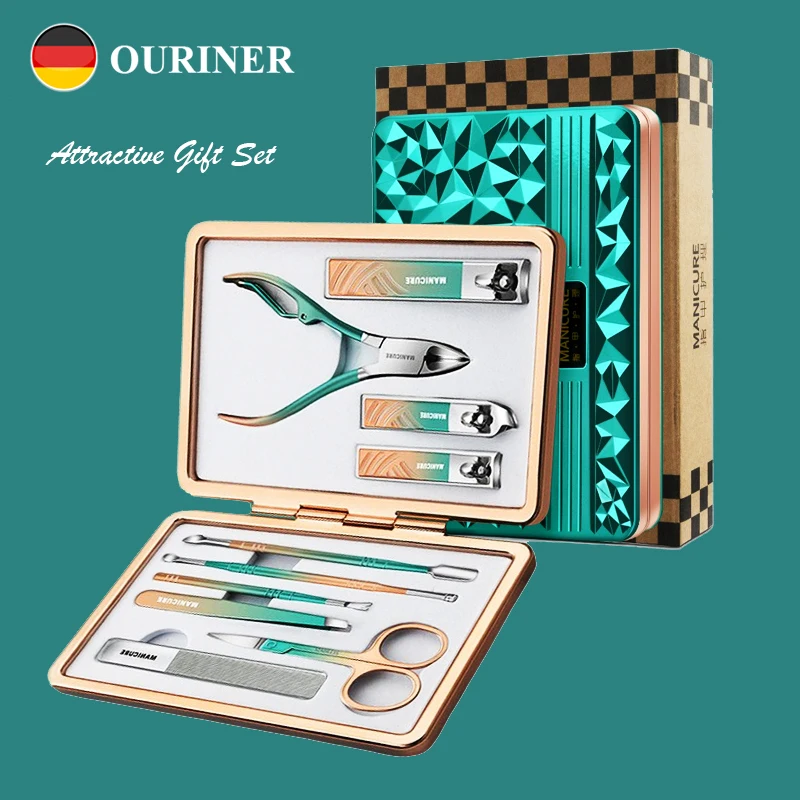 Nail Clipper Set 10 In 1 Manicure Set Stainless Steel Professional Ingrown Toenail Cutter Tools Aluminium Case Gift
Nail Clipper Set 10 In 1 Manicure Set Stainless Steel Professional Ingrown Toenail Cutter Tools Aluminium Case Gift
