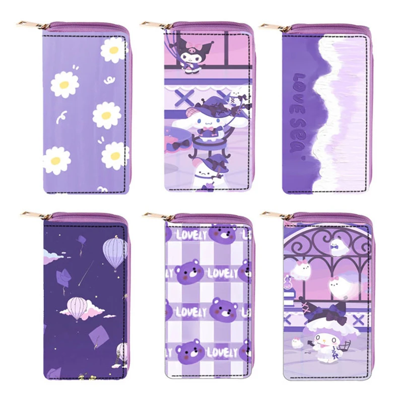 Kawaii Sanrios Anime Cartoon Cinnamoroll Kuromi Wallet for Women Cute Printed Trendy Color Coin Purse Portable Cosmetic Bag Gift
Kawaii Sanrios Anime Cartoon Cinnamoroll Kuromi Wallet for Women Cute Printed Trendy Color Coin Purse Portable Cosmetic Bag Gift