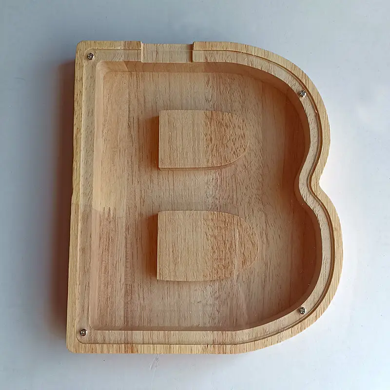 Деревянная копилка с английским алфавитом
Деревянная копилка с английским алфавитом