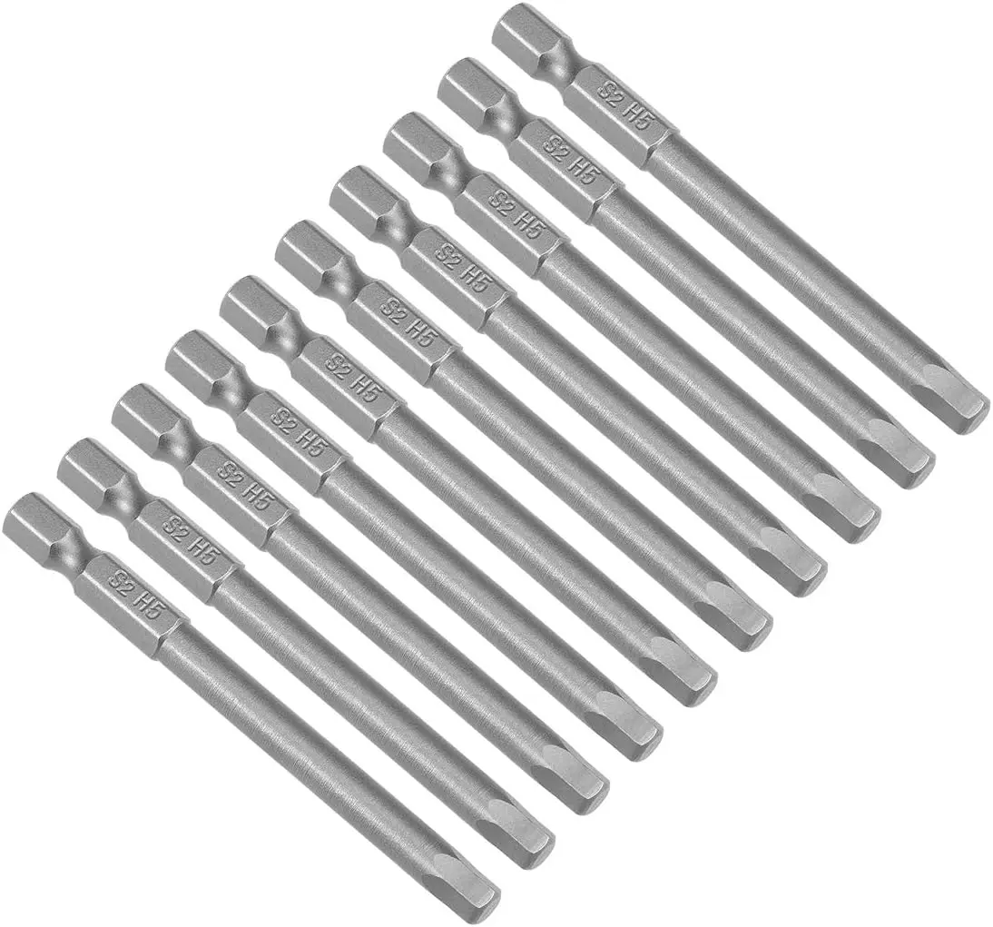 Keszoox 10 Pcs H5 Magnetic Hex Head Screwdriver Bits, 1/4 Inch Hex Shank 2.95-inch Length S2 Power Tools
Keszoox 10 Pcs H5 Magnetic Hex Head Screwdriver Bits, 1/4 Inch Hex Shank 2.95-inch Length S2 Power Tools