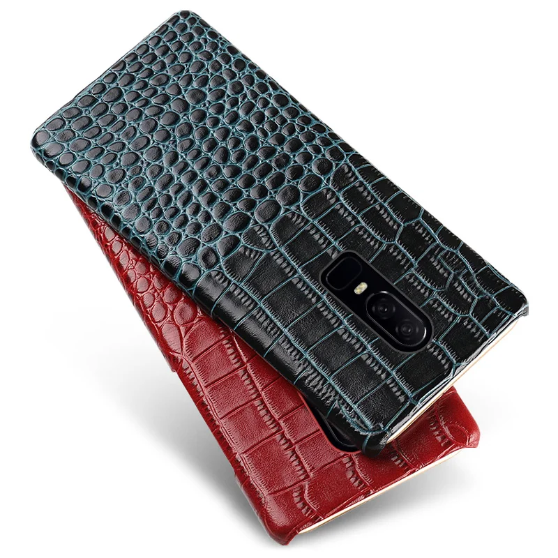 Crocodile pattern Genuine Leather Phone case For Oneplus 7 Pro 6T 5 5T 6 3t x Durable and shockproof Half pack back cover coque
Crocodile pattern Genuine Leather Phone case For Oneplus 7 Pro 6T 5 5T 6 3t x Durable and shockproof Half pack back cover coque