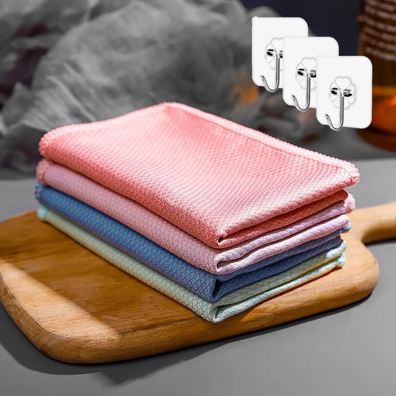 Cleaning Cloths Kit Fish Scale Glasses Kitchen Towels Dish Anti-grease Wiping Rags Fish Scale Microfiber Multifunction Household
Cleaning Cloths Kit Fish Scale Glasses Kitchen Towels Dish Anti-grease Wiping Rags Fish Scale Microfiber Multifunction Household