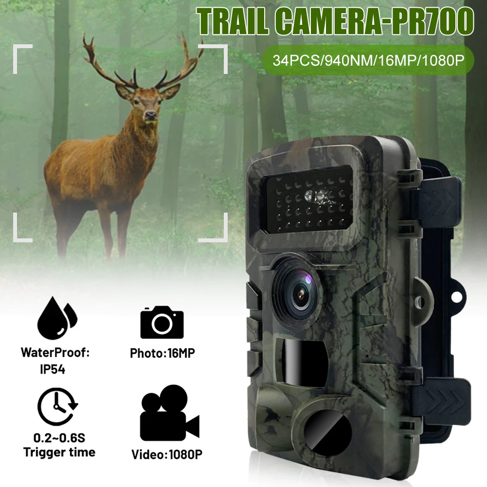 Upgraded Trail Camera 16MP 1080P with Motion Sensor No Glow Night Vision 0.2s Trigger Time Wildlife Camera Waterproof Monitoring
Upgraded Trail Camera 16MP 1080P with Motion Sensor No Glow Night Vision 0.2s Trigger Time Wildlife Camera Waterproof Monitoring