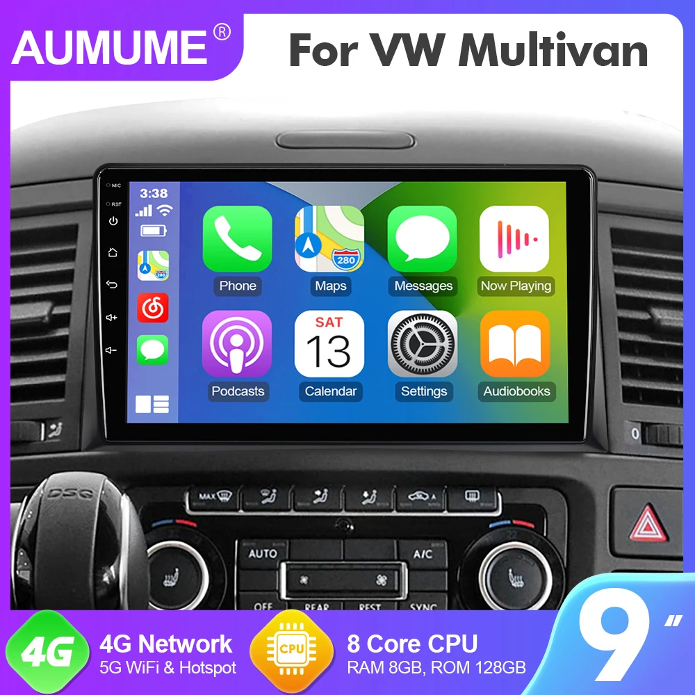 AUMUME Radio Android 12 For Volkswagen Transportre/Multivan T5 2003-2015 Car Multimedia GPS Player 8 Core RAM 8GB RDS
AUMUME Radio Android 12 For Volkswagen Transportre/Multivan T5 2003-2015 Car Multimedia GPS Player 8 Core RAM 8GB RDS
