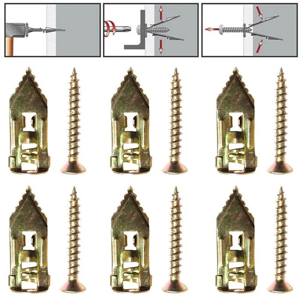 10pcs Self Drilling Expansion Self-Tapping Screw Set Gypsum BoardHollow Wall Expansion Nails Cavity Plug Dowel Fixing Tools
10pcs Self Drilling Expansion Self-Tapping Screw Set Gypsum BoardHollow Wall Expansion Nails Cavity Plug Dowel Fixing Tools