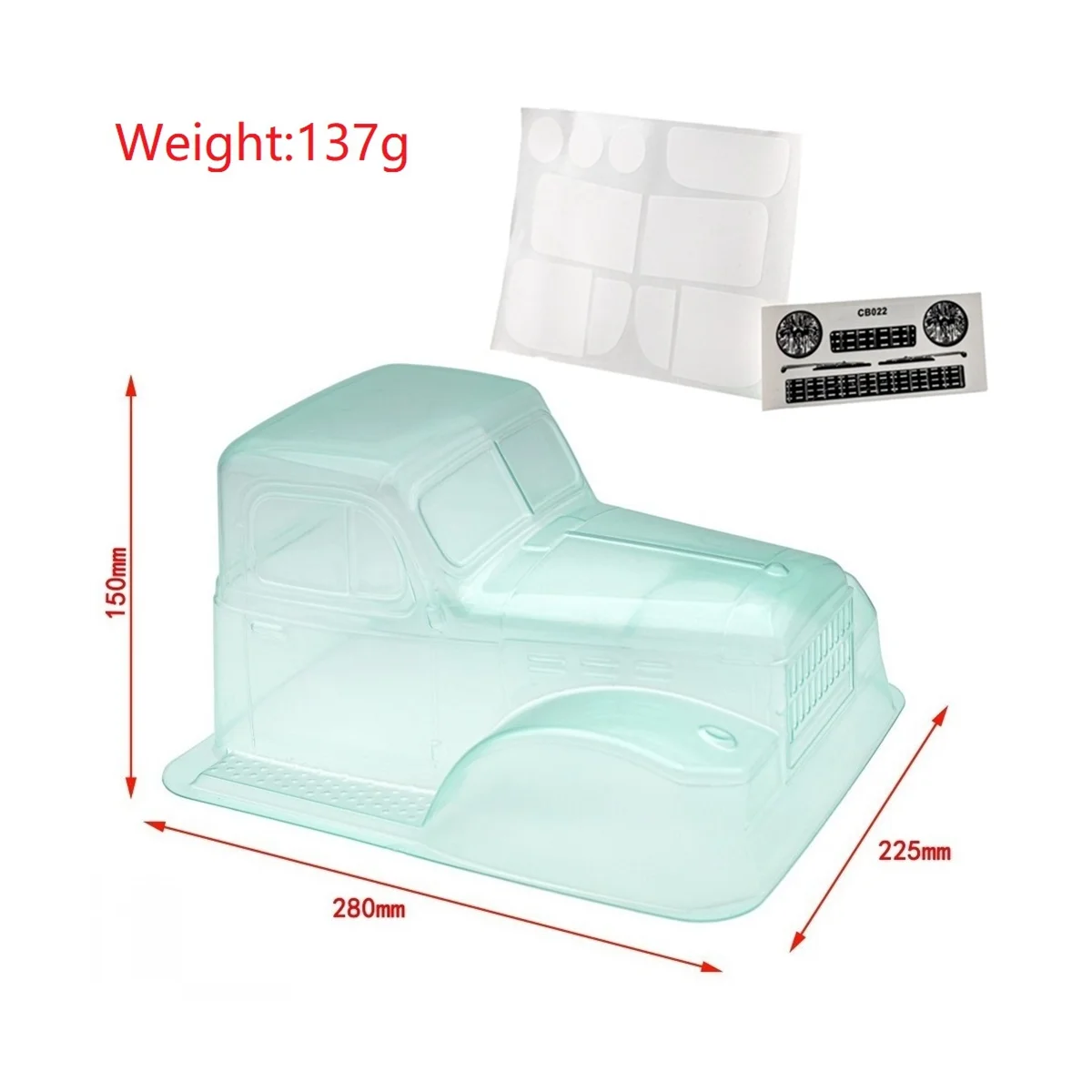Plastic Clear Body for Dodge Power Wagon Cab Axial SCX10 TRAXXAS TRX4 YK4102 RGT 86100 Redcat Gen8 MST 1/10 RC Crawler
Plastic Clear Body for Dodge Power Wagon Cab Axial SCX10 TRAXXAS TRX4 YK4102 RGT 86100 Redcat Gen8 MST 1/10 RC Crawler