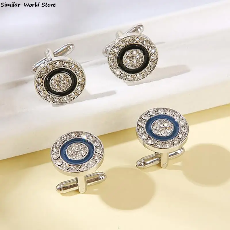 Zircon Cufflinks Diamond Cufflink Round White Crystal Wedding Party Cufflink French Shirt Cuff Buttons Men Gift
Zircon Cufflinks Diamond Cufflink Round White Crystal Wedding Party Cufflink French Shirt Cuff Buttons Men Gift
