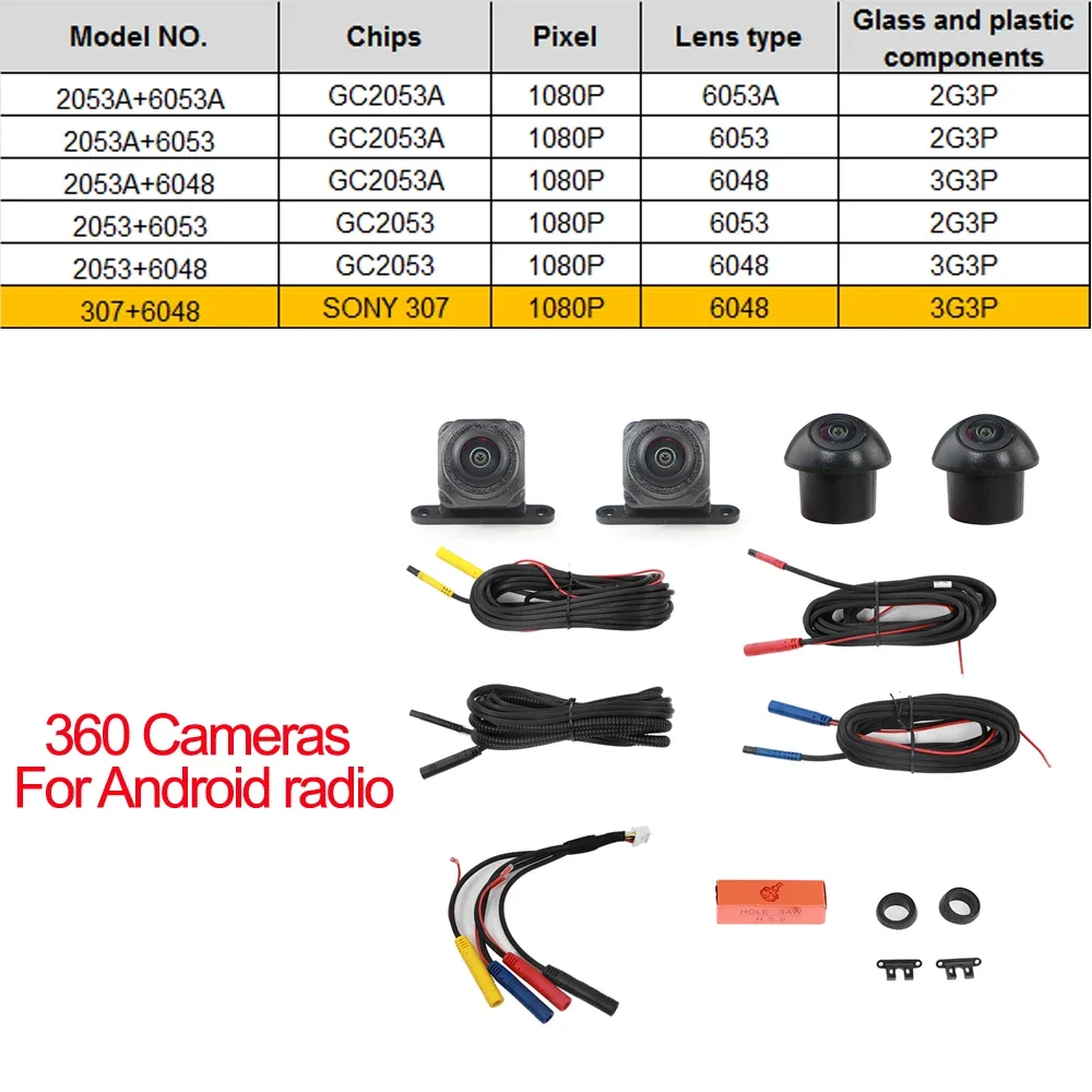 Автомобильная задняя передняя левая правая камера 360° ° Панорамный просмотр 720/1080P HD DVR Поддержка Android Радио Мультимедийная электроника Аксессуары
Автомобильная задняя передняя левая правая камера 360° ° Панорамный просмотр 720/1080P HD DVR Поддержка Android Радио Мультимедийная электроника Аксессуары