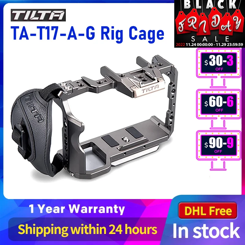 Tilta TA-T17-A-G Rig Cage and Side Focu Handle for Sony A7II A7III A7S A7S II A7R II A7R IV A9 Rig Cage For SONY A7/A9 camera
Tilta TA-T17-A-G Rig Cage and Side Focu Handle for Sony A7II A7III A7S A7S II A7R II A7R IV A9 Rig Cage For SONY A7/A9 camera