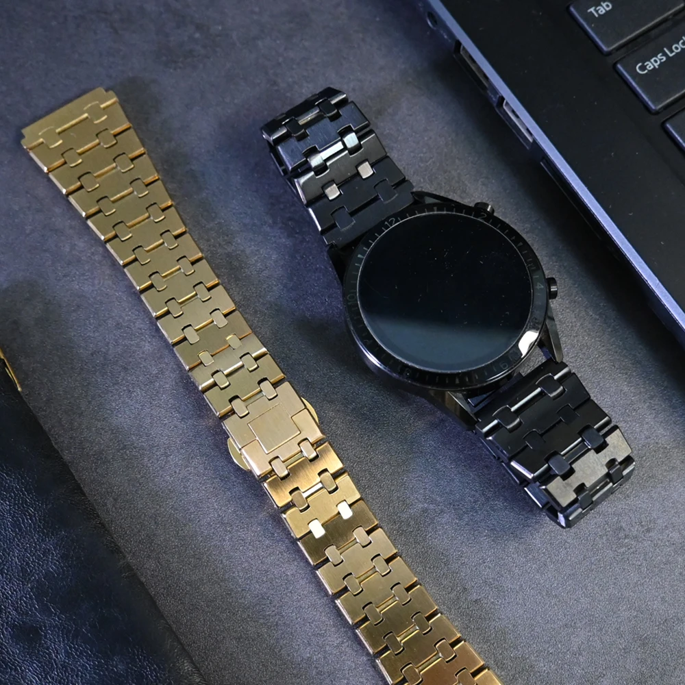 Luxury Metal Band 22mm For Huawei Watch 4 Pro GT 2 2e Business Steel Strap for Samsung Galaxy watch Gear S3 46 3 45mm for Seiko
Luxury Metal Band 22mm For Huawei Watch 4 Pro GT 2 2e Business Steel Strap for Samsung Galaxy watch Gear S3 46 3 45mm for Seiko