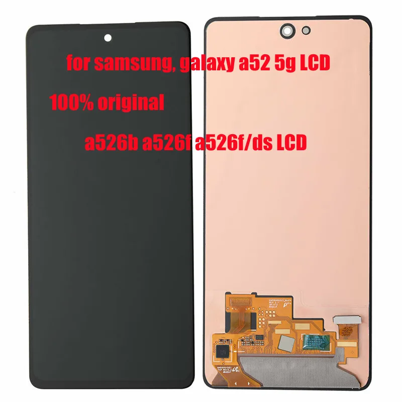 For Samsung, galaxy a52 5g mobile phone display replacement a526b a526f a526f/ds, touch screen digitizer repair parts
For Samsung, galaxy a52 5g mobile phone display replacement a526b a526f a526f/ds, touch screen digitizer repair parts