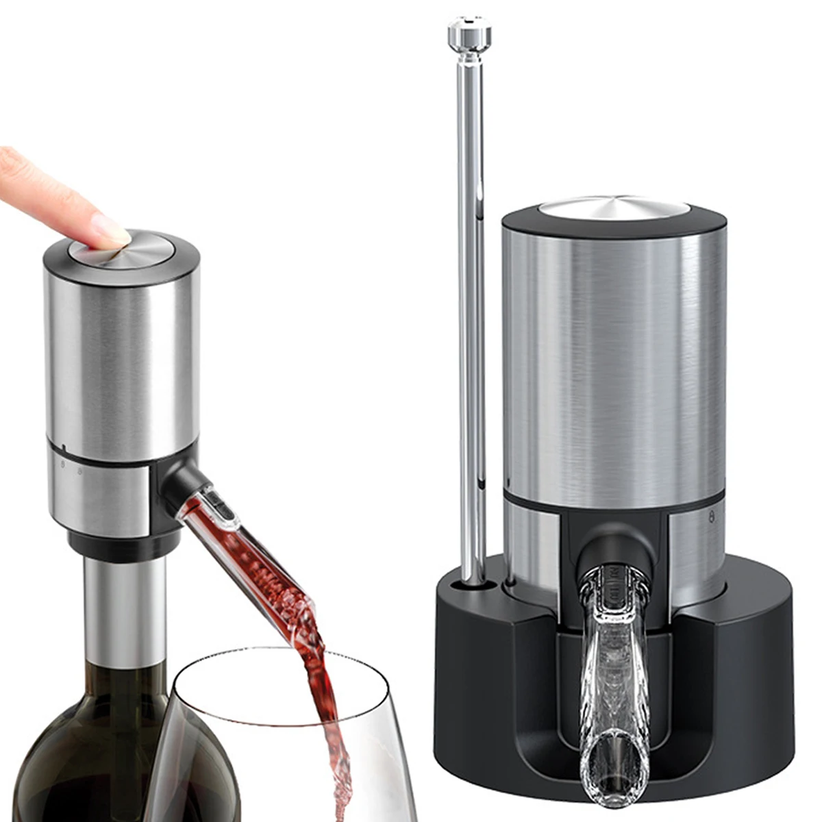 Электрический аэратор для вина, профессиональный диспенсер для вина, Портативный аэратор для вина и графин, аксессуары для бара, одно касан... 
Электрический аэратор для вина, профессиональный диспенсер для вина, Портативный аэратор для вина и графин, аксессуары для бара, одно касан...