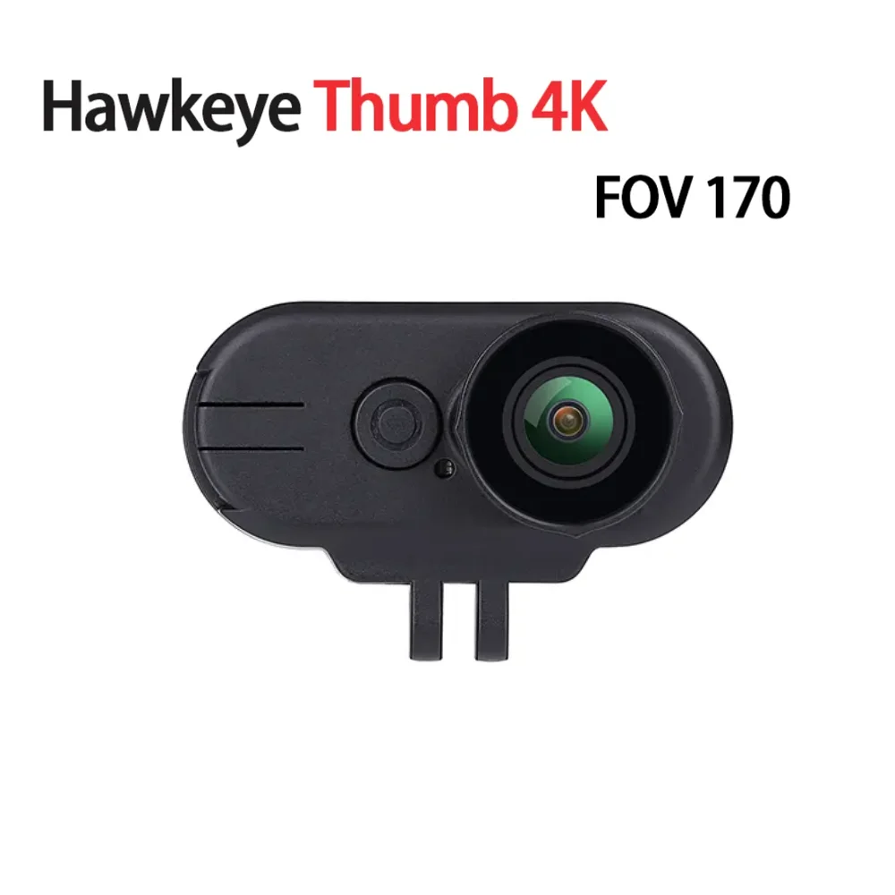 

Hawkeye Thumb 4K HD FPV Camera 5-23V FOV 170 Degree with Gyroflow Support Remote Recording Only 15.5g for RC Racing Drone