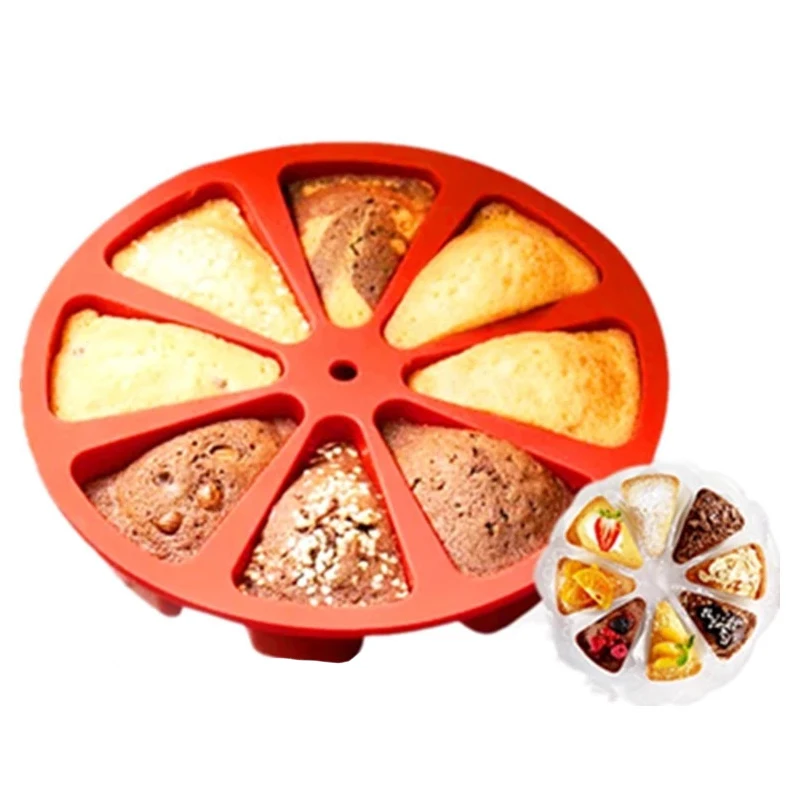 1pcs Baking Molds Round Cavity Silicone 8 Red Silicone Portion Cake Mold Soap Mould Pizza Slices Pan
1pcs Baking Molds Round Cavity Silicone 8 Red Silicone Portion Cake Mold Soap Mould Pizza Slices Pan