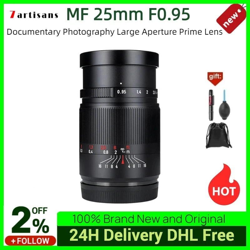 7artisans 25 мм F0.95 APS-C Prime большой объектив с апертурой для Sony E Nikon Z Fuji XF Canon EF-M Canon RF Micro 4/3 LeicaL
7artisans 25 мм F0.95 APS-C Prime большой объектив с апертурой для Sony E Nikon Z Fuji XF Canon EF-M Canon RF Micro 4/3 LeicaL