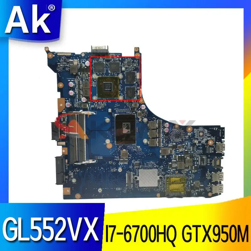 GL552VW For ASUS GL552VW ZX50V GL552VX Laptop Motherboard GL552VW with I7-6700HQ GTX950M 100% Test original Motherboard
GL552VW For ASUS GL552VW ZX50V GL552VX Laptop Motherboard GL552VW with I7-6700HQ GTX950M 100% Test original Motherboard