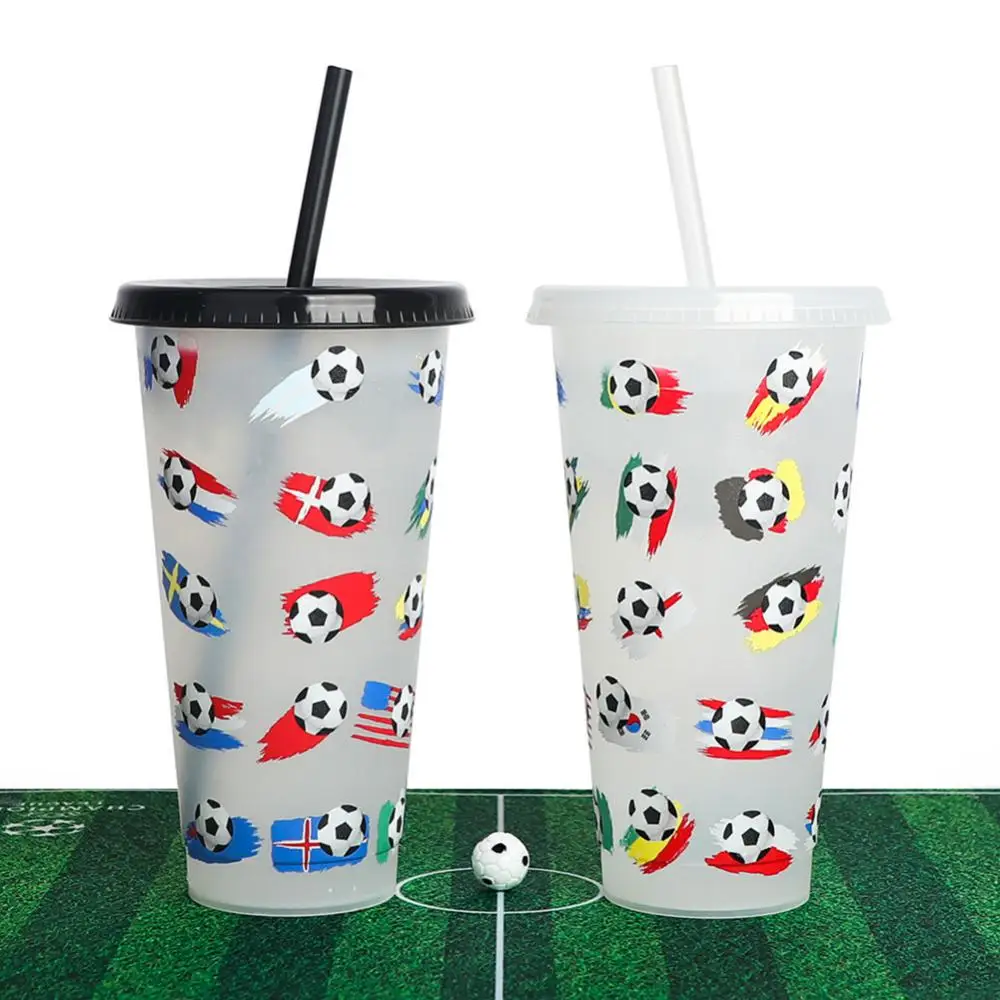 Water Bottle Cold Discoloration Food Grade Thermal Mug 710ml Plastic Plastic Cup Thermochromic Cup Football Color Changing Cup
Water Bottle Cold Discoloration Food Grade Thermal Mug 710ml Plastic Plastic Cup Thermochromic Cup Football Color Changing Cup