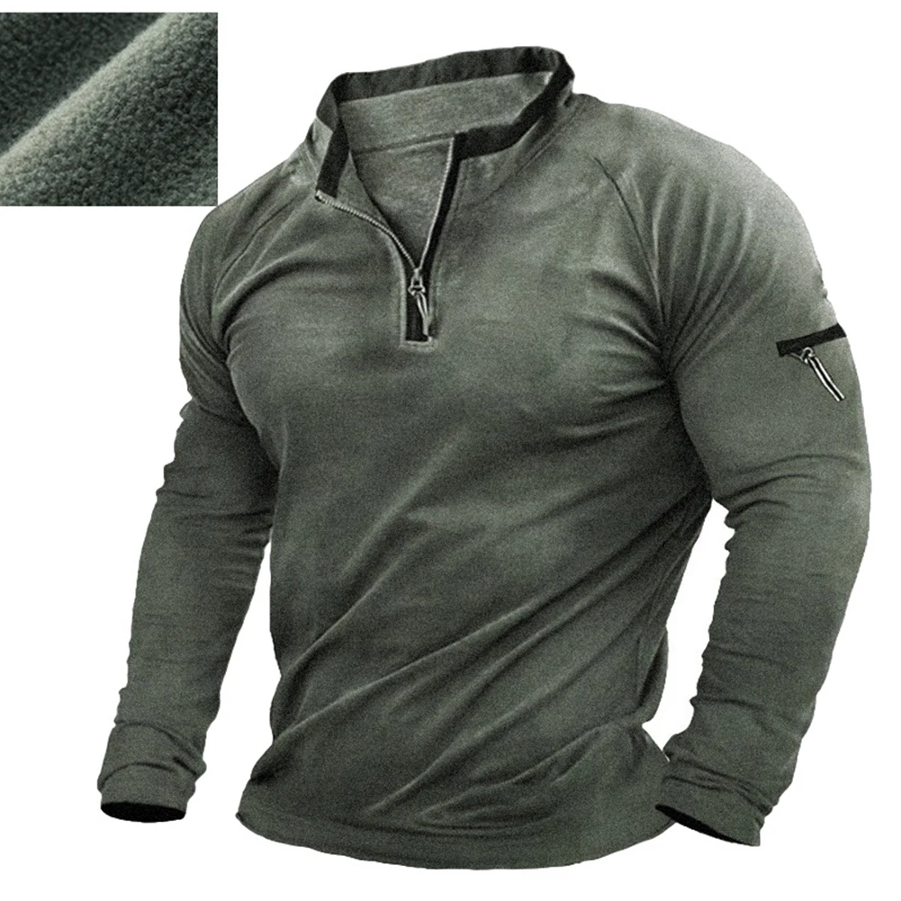 New Men Fleece Sweatshirts Outdoor Tactical Hoodie Tops Men Clothes Contrast Color Stand Collar Long Sleeve Pullovers Jumper
New Men Fleece Sweatshirts Outdoor Tactical Hoodie Tops Men Clothes Contrast Color Stand Collar Long Sleeve Pullovers Jumper