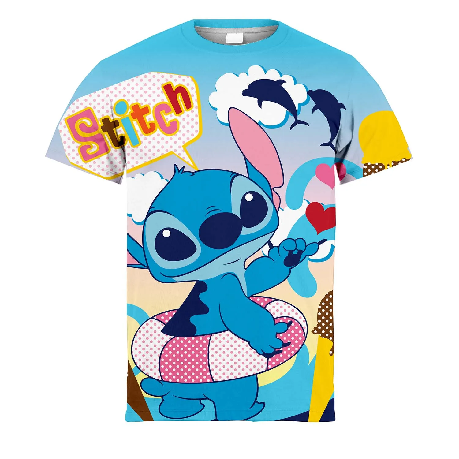Summer Dominant Men's 3D Printed Stitch Boys And Girls Universal Short Sleeve Trend Children's Short Sleeve T-shirt
Summer Dominant Men's 3D Printed Stitch Boys And Girls Universal Short Sleeve Trend Children's Short Sleeve T-shirt