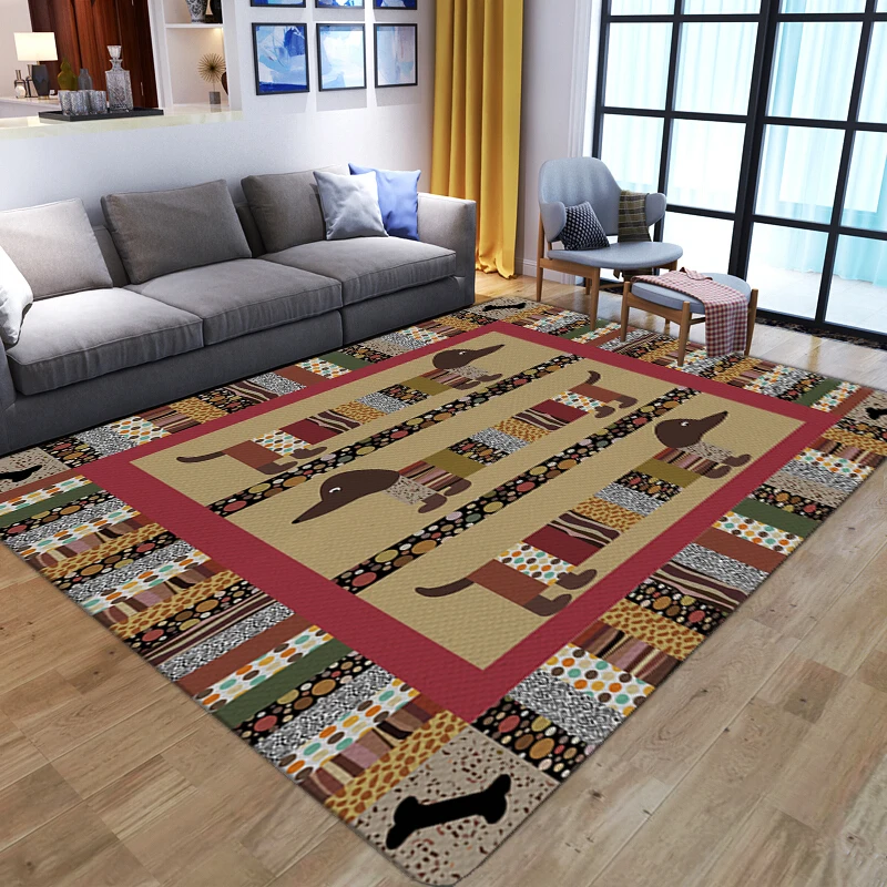 Modern Decor Carpet Cartoon Dachshund Pattern Floor Mat Decoration Bedside Kitchen Sofa Rug
Modern Decor Carpet Cartoon Dachshund Pattern Floor Mat Decoration Bedside Kitchen Sofa Rug