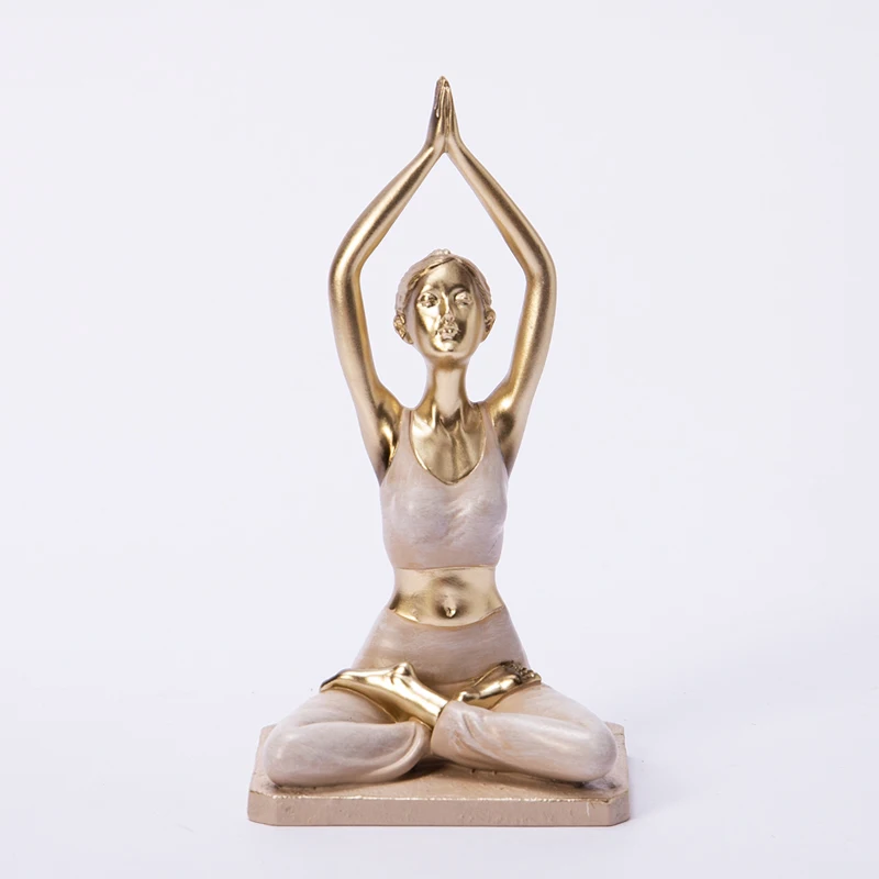 

Resin Yoga Figurine Asanas-Cobra Bridge Stretch Lotus Pigeon Pose Beauty Woman Body Statues