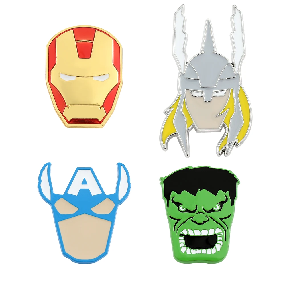 

Avengers Marvel Pins for Backpacks Superhero Cute Badges for Jackets Cute Enamel Brooches Accessories Gift Fans Bag Hat Jewelry