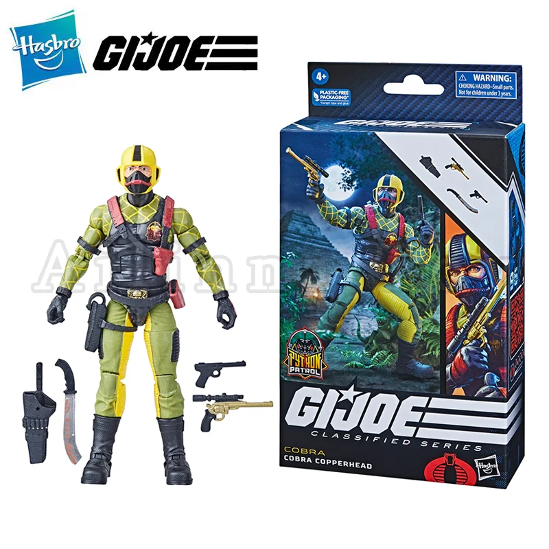 Hasbro G.I.JOE 1/12 6inch Action Figure Classified Python Patrol Cobra Copperhead Anime Model For Gift Free Shipping
Hasbro G.I.JOE 1/12 6inch Action Figure Classified Python Patrol Cobra Copperhead Anime Model For Gift Free Shipping