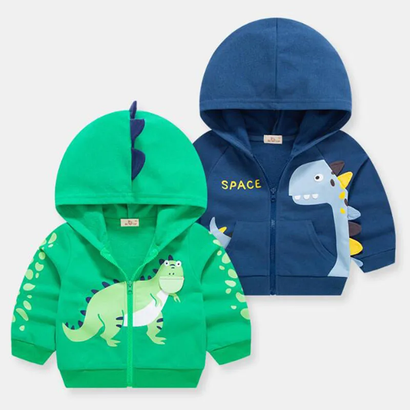 Весеннее пальто с капюшоном для маленьких мальчиков и девочек с мультипликационным динозавром, детская одежда, осенний кардиган для малень... 
Весеннее пальто с капюшоном для маленьких мальчиков и девочек с мультипликационным динозавром, детская одежда, осенний кардиган для малень...