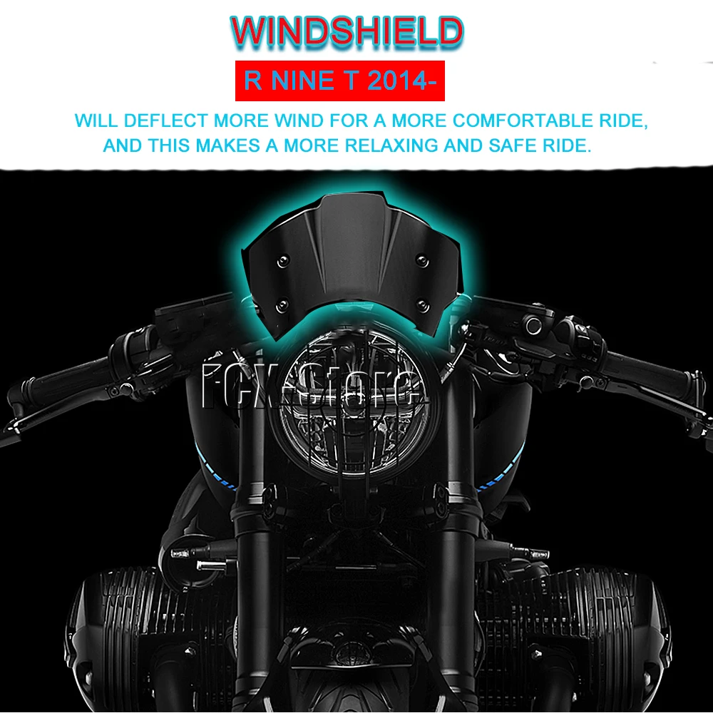Windshield Windscreen with Mounting Bracket For BMW R NINET NineT Rninet R nine T R9T Wind Deflectors New RNINET 2014-2023
Windshield Windscreen with Mounting Bracket For BMW R NINET NineT Rninet R nine T R9T Wind Deflectors New RNINET 2014-2023