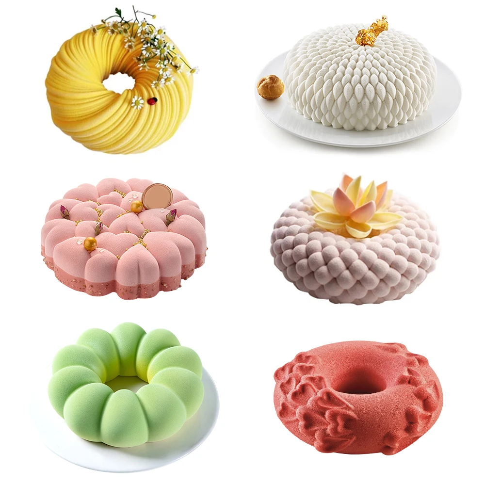 Round Cake Decorating Tools Non-Stick Food Grade Silicone Mold Mousse Baking Mould Multiple Types Party Pastry Kitchen Tools
Round Cake Decorating Tools Non-Stick Food Grade Silicone Mold Mousse Baking Mould Multiple Types Party Pastry Kitchen Tools