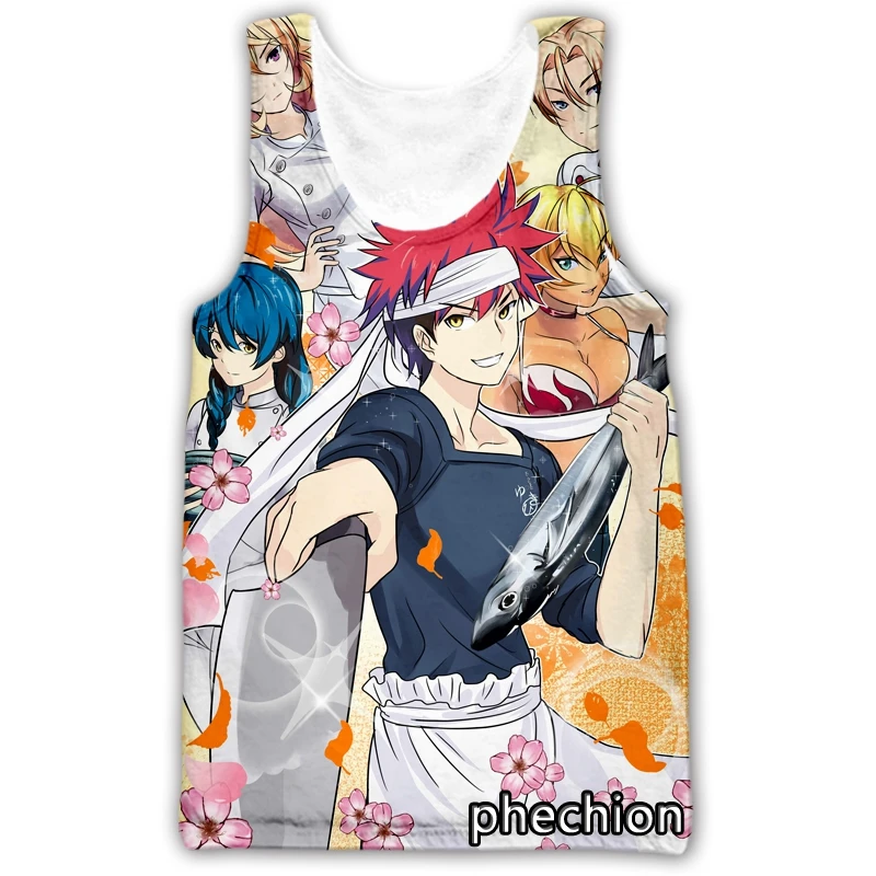 Фазан, новые модные пищевые войны для мужчин и женщин! Shokugeki no Soma жилет без рукавов с 3D принтом уличная одежда мужские свободные спортивные майки A02
Фазан, новые модные пищевые войны для мужчин и женщин! Shokugeki no Soma жилет без рукавов с 3D принтом уличная одежда мужские свободные спортивные майки A02