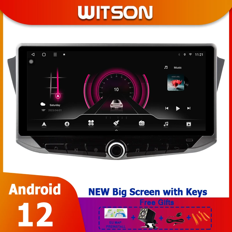 Android-радио 10 88-дюймовый кнопочный держатель телефона для SKODA FABIA 2015-2019 Carplay WIFI BT