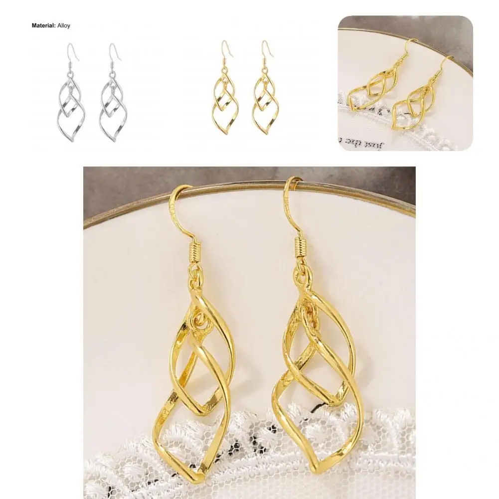 Simple Hook Earrings Linear Swirl Jewelry Lightweight Temperament Dangle Earrings Boho Earrings Dangle Earrings 1 Pair
Simple Hook Earrings Linear Swirl Jewelry Lightweight Temperament Dangle Earrings Boho Earrings Dangle Earrings 1 Pair