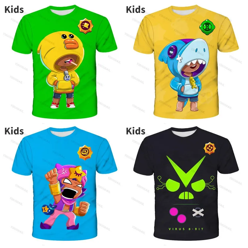 3D PRIMO MORTIS Brawings POCO and Star,Boys Girls Fashion Crow Spike Leon Shelly T-shirt Kids Game Anime T Shirts Birthday Gift
3D PRIMO MORTIS Brawings POCO and Star,Boys Girls Fashion Crow Spike Leon Shelly T-shirt Kids Game Anime T Shirts Birthday Gift