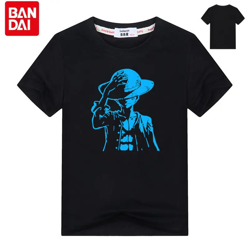Bandai Anime Summer One Piece Short Sleeve Boy Cartoon Luffy Luminous Print Cotton T-Shirt Casual Cool Trendy Children's Top
Bandai Anime Summer One Piece Short Sleeve Boy Cartoon Luffy Luminous Print Cotton T-Shirt Casual Cool Trendy Children's Top