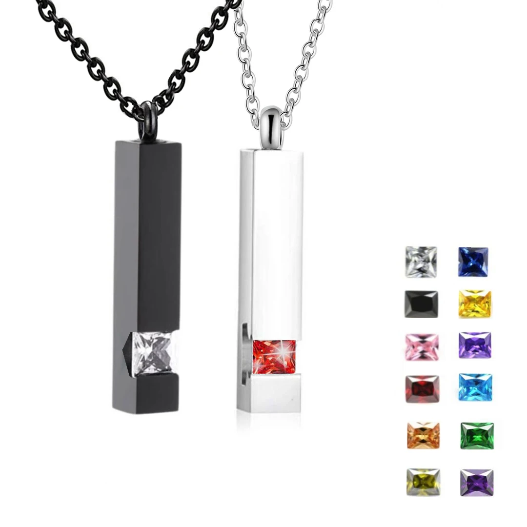 Fashion12 Kinds Zircon Birthstone Cremation Jewelry For Ashes Men Women Urn Necklace Stainless Steel Memorial Jewelry Dropship
Fashion12 Kinds Zircon Birthstone Cremation Jewelry For Ashes Men Women Urn Necklace Stainless Steel Memorial Jewelry Dropship
