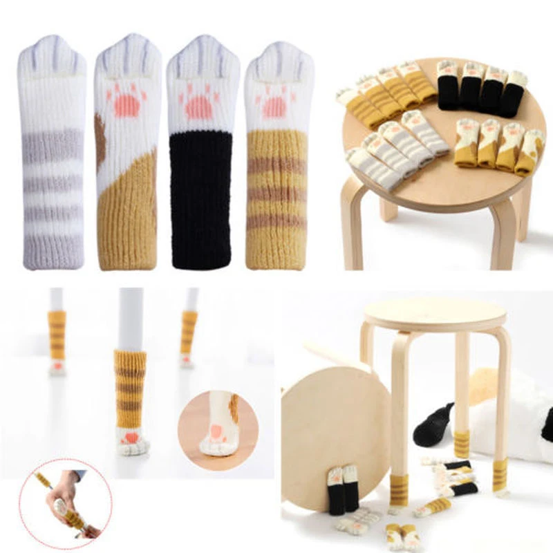 2/4PCS Multifunction Furniture Table Leg Wool Knitting Cover Chair Cat Paw Pads Floor Protector Socks
2/4PCS Multifunction Furniture Table Leg Wool Knitting Cover Chair Cat Paw Pads Floor Protector Socks
