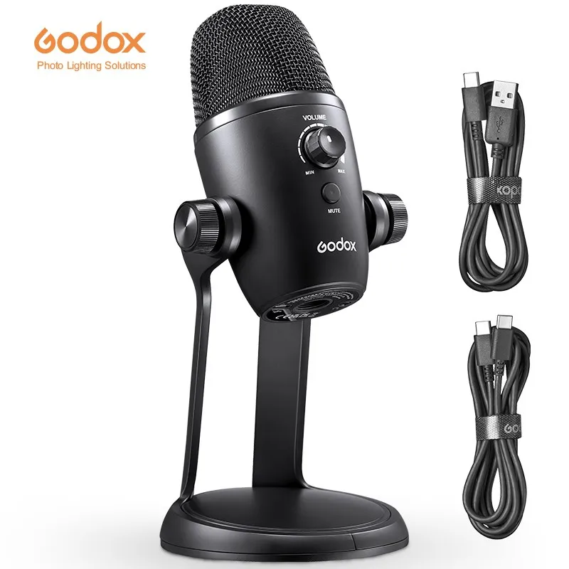 USB конденсаторный микрофон Godox UMic82 с многонаправленным всенаправленным