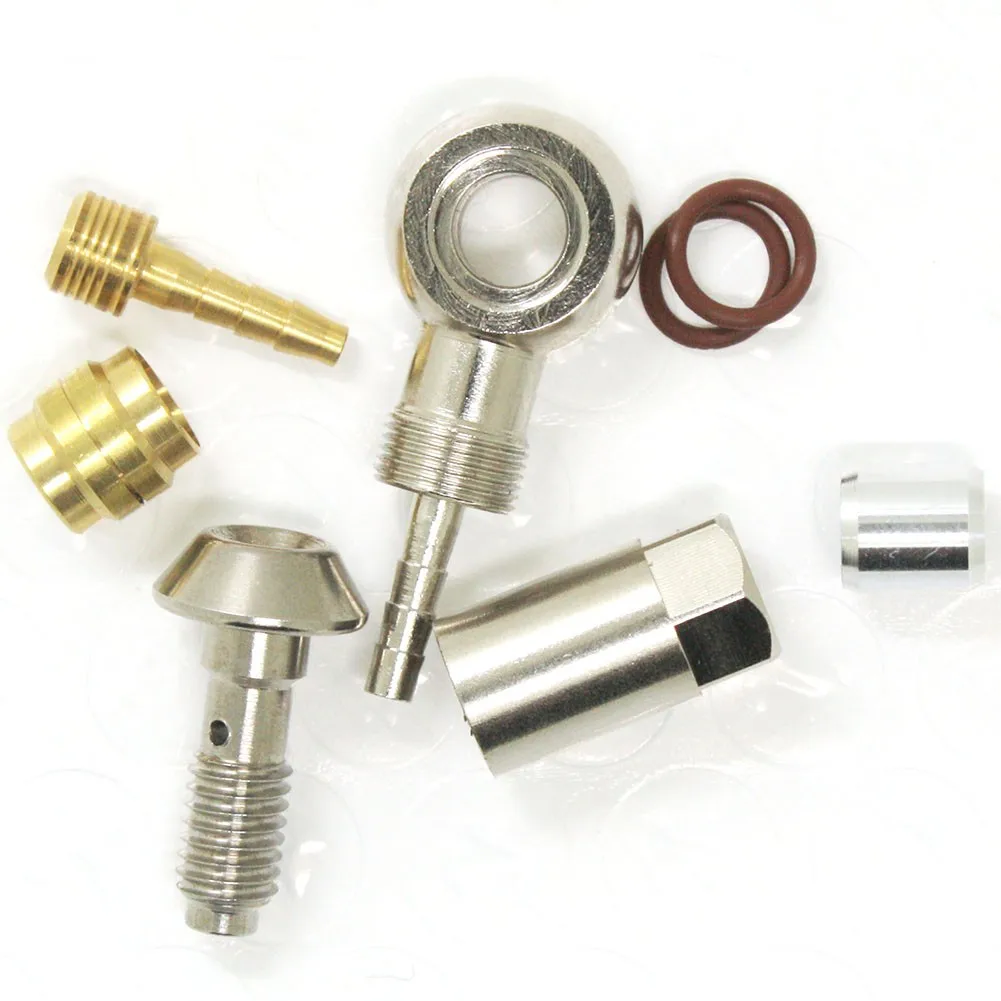 MT6 Hydraulic Hose Fitting Insert MT7 MT8 Metal Silver High Quality MT4 MT5 1 Set 15-30g Banjo Bike For Magura
MT6 Hydraulic Hose Fitting Insert MT7 MT8 Metal Silver High Quality MT4 MT5 1 Set 15-30g Banjo Bike For Magura