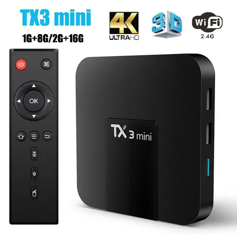 TX3 Mini Smart TV Box Android 11.0 2.4G Wifi Amlogic S905W 1G 8G 2G 16G 4K H.265 TX3mini Plus Media Player Receiver Set Top Box
TX3 Mini Smart TV Box Android 11.0 2.4G Wifi Amlogic S905W 1G 8G 2G 16G 4K H.265 TX3mini Plus Media Player Receiver Set Top Box