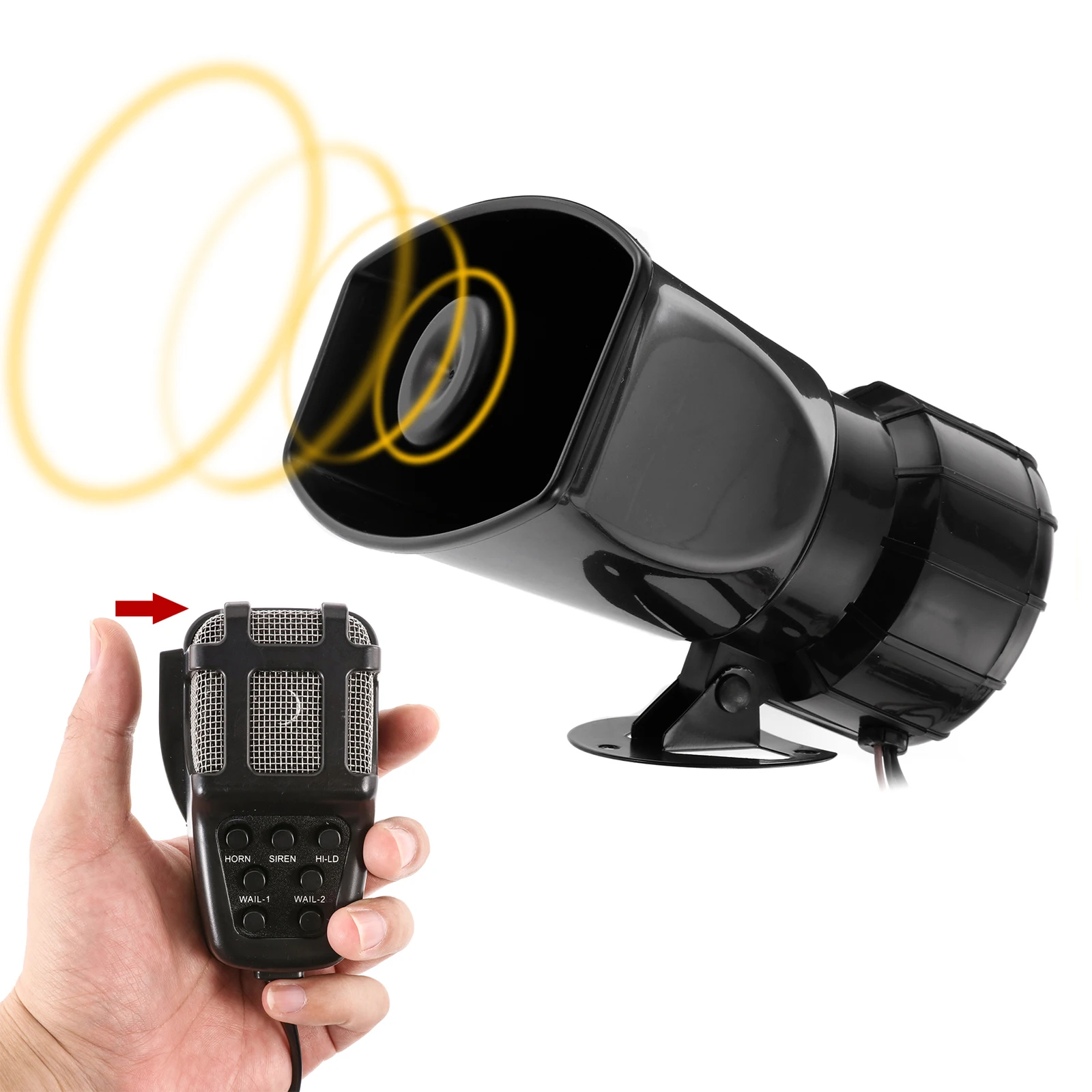 Автомобильный громкоговоритель, полицейская сирена, 12 В, 110 дБ
Автомобильный громкоговоритель, полицейская сирена, 12 В, 110 дБ